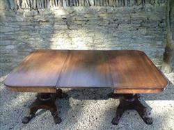 2 Pedestal Antique DIning Table 23½ each section 48d 70½w _3.JPG